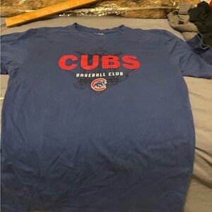 Vintage Chicago Cubs 90s Baseball Club Blue T-Shirt